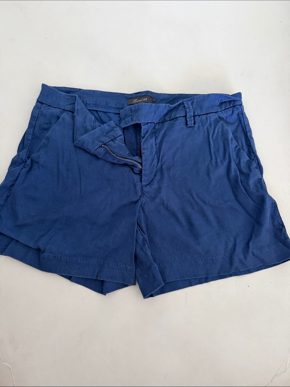 Blue Women's Casual Drawstring Shorts